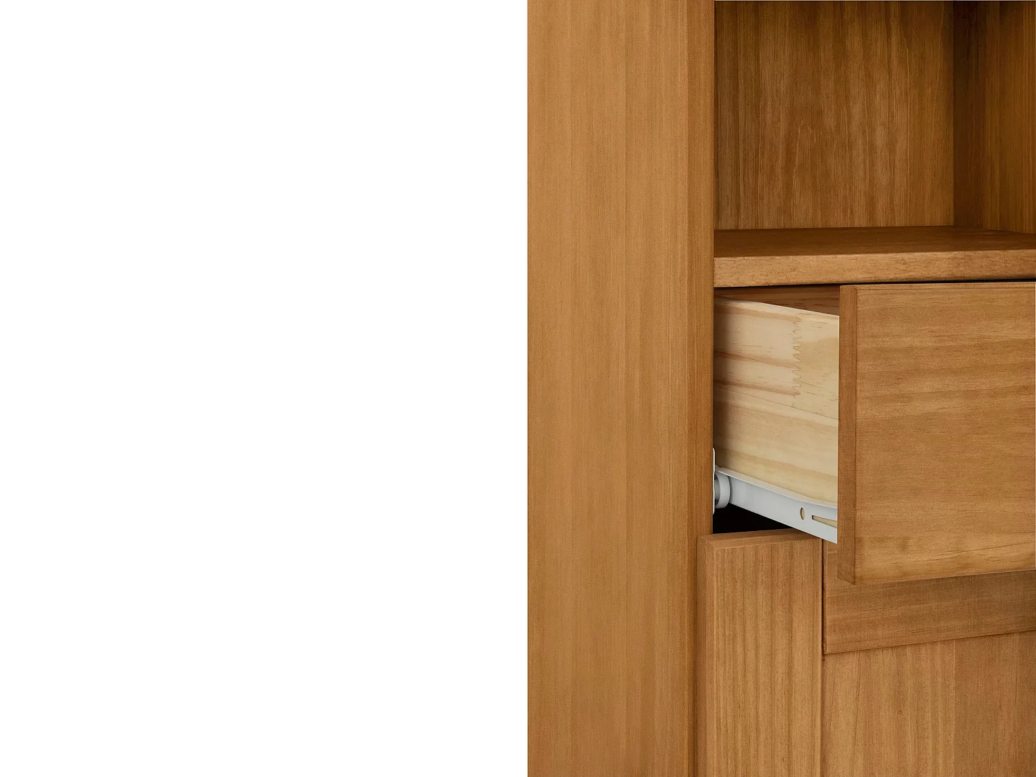 Alby | Meuble colonne de salle de bain avec 2 portes en pin