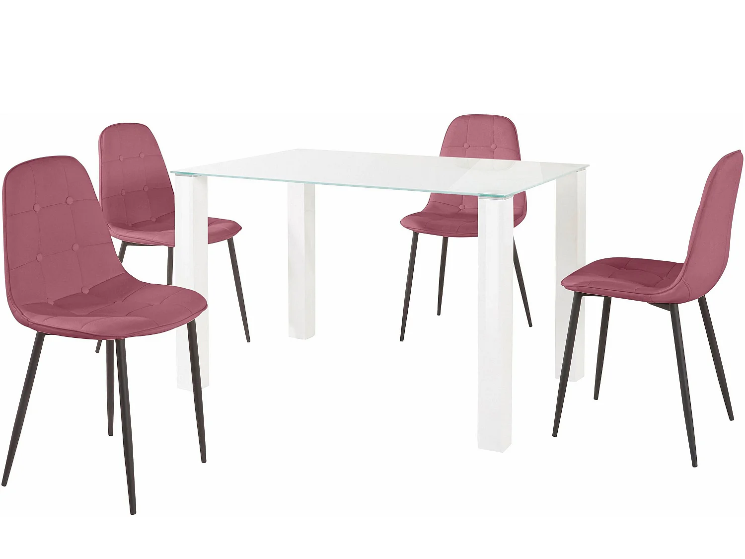 Tavolo Tromba Bianco Cromato