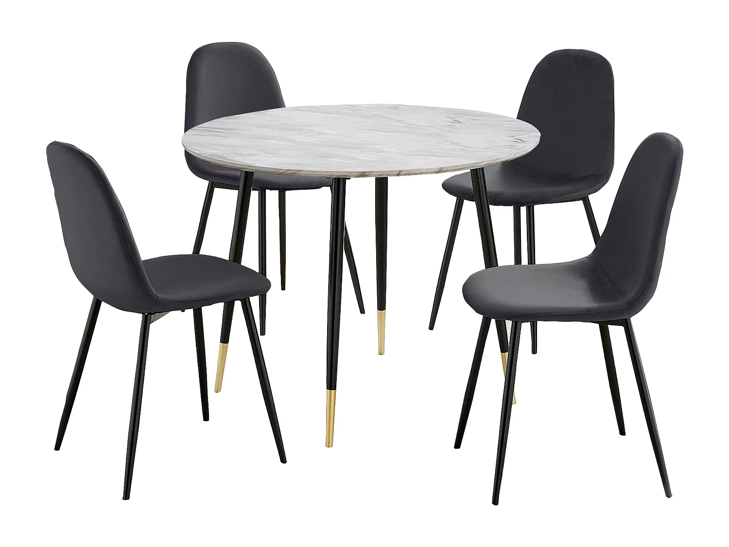 Ensemble Monza 100 cm Anthr Marbre/Or