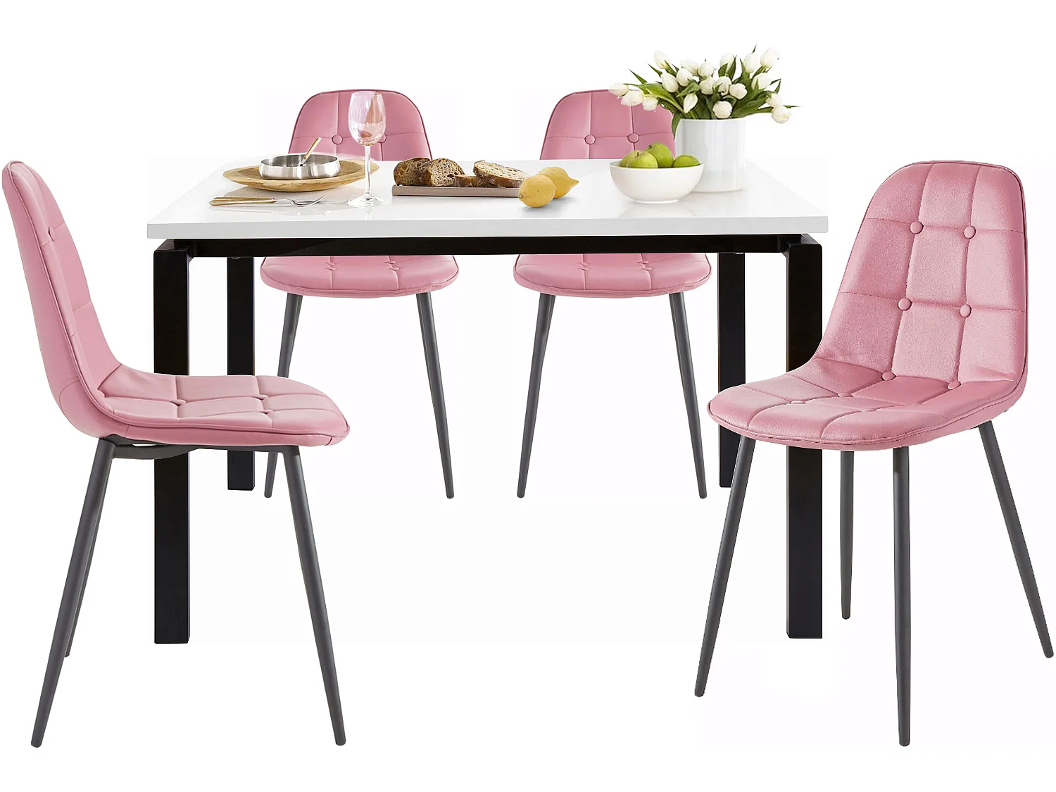 Sabine120 cm Luna 4pk Rose