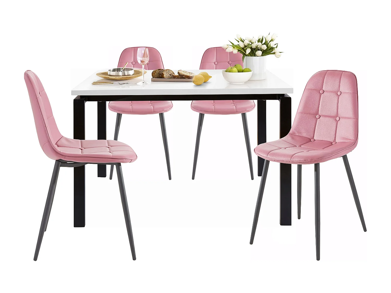 Sabine120 cm Luna 4pk Rose