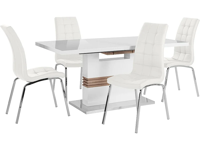 Sgabello Sagar in pelle Marrone