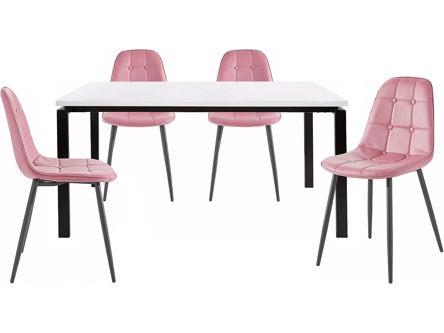 Sabine160 cm Luna 4pk Rose