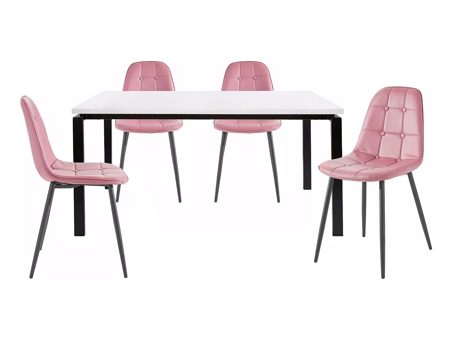 Sabine160 cm Luna 4pk Rose