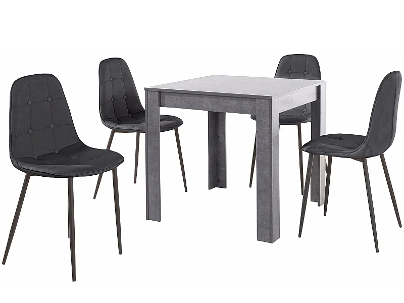 Tavolo Danny 100 cm Piano nero