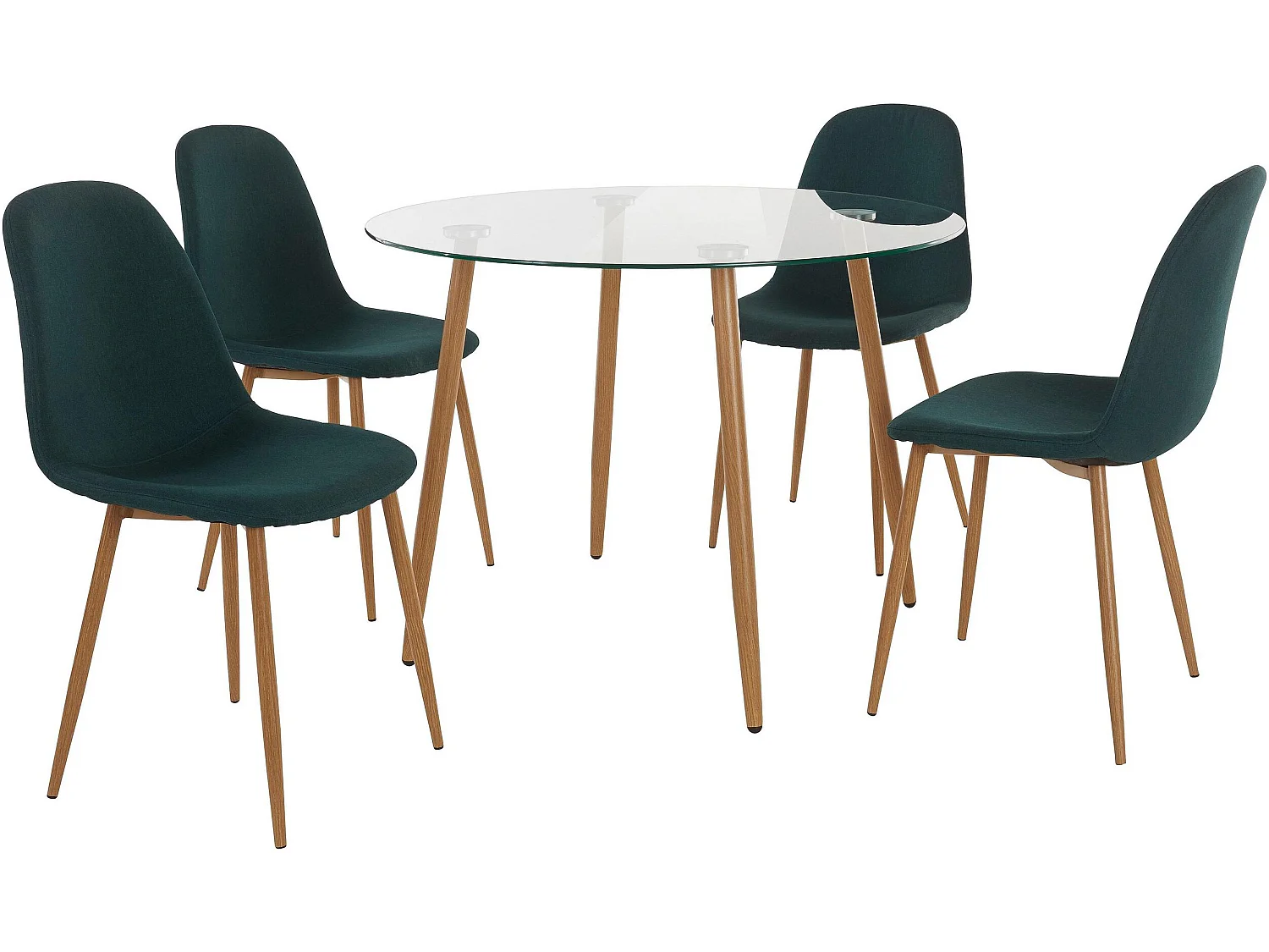 Ensemble Miller Table Ronde Green Fab