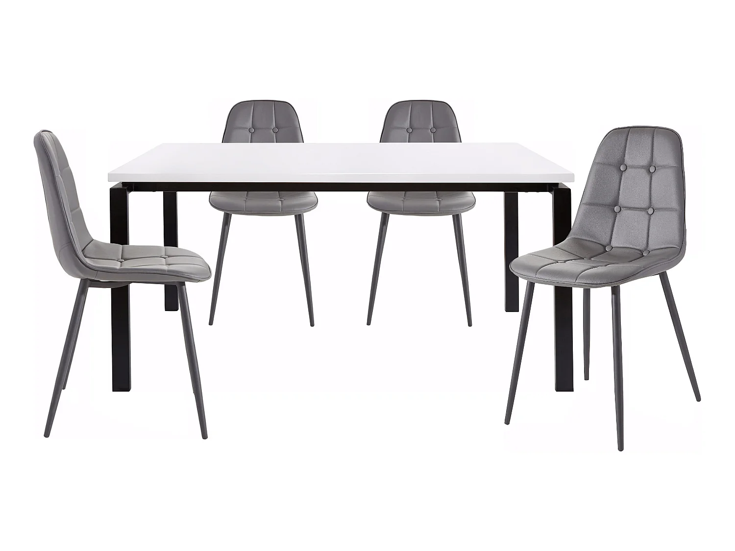 Sabine160 cm Luna 4pk Gris