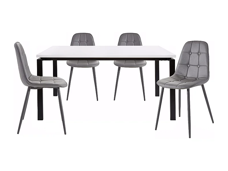 Sabine160 cm Luna 4pk Gris