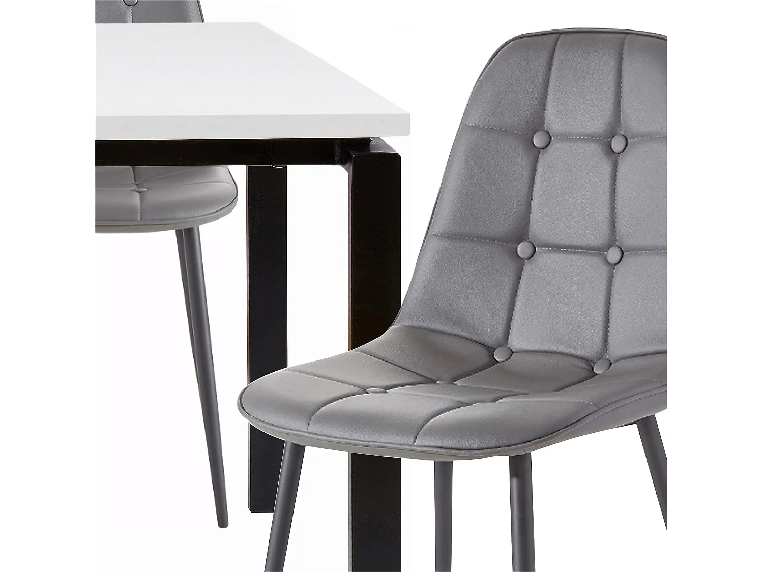 Sabine 120 cm Luna 4 stuks Grijs