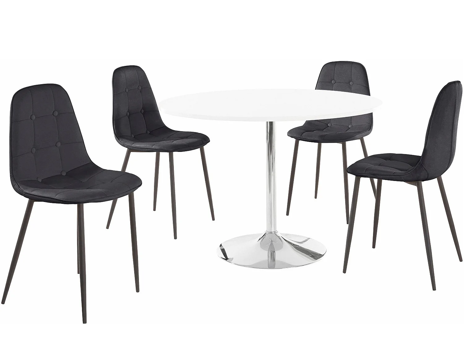 Tavolo Silvie 110 cm VetroOttone