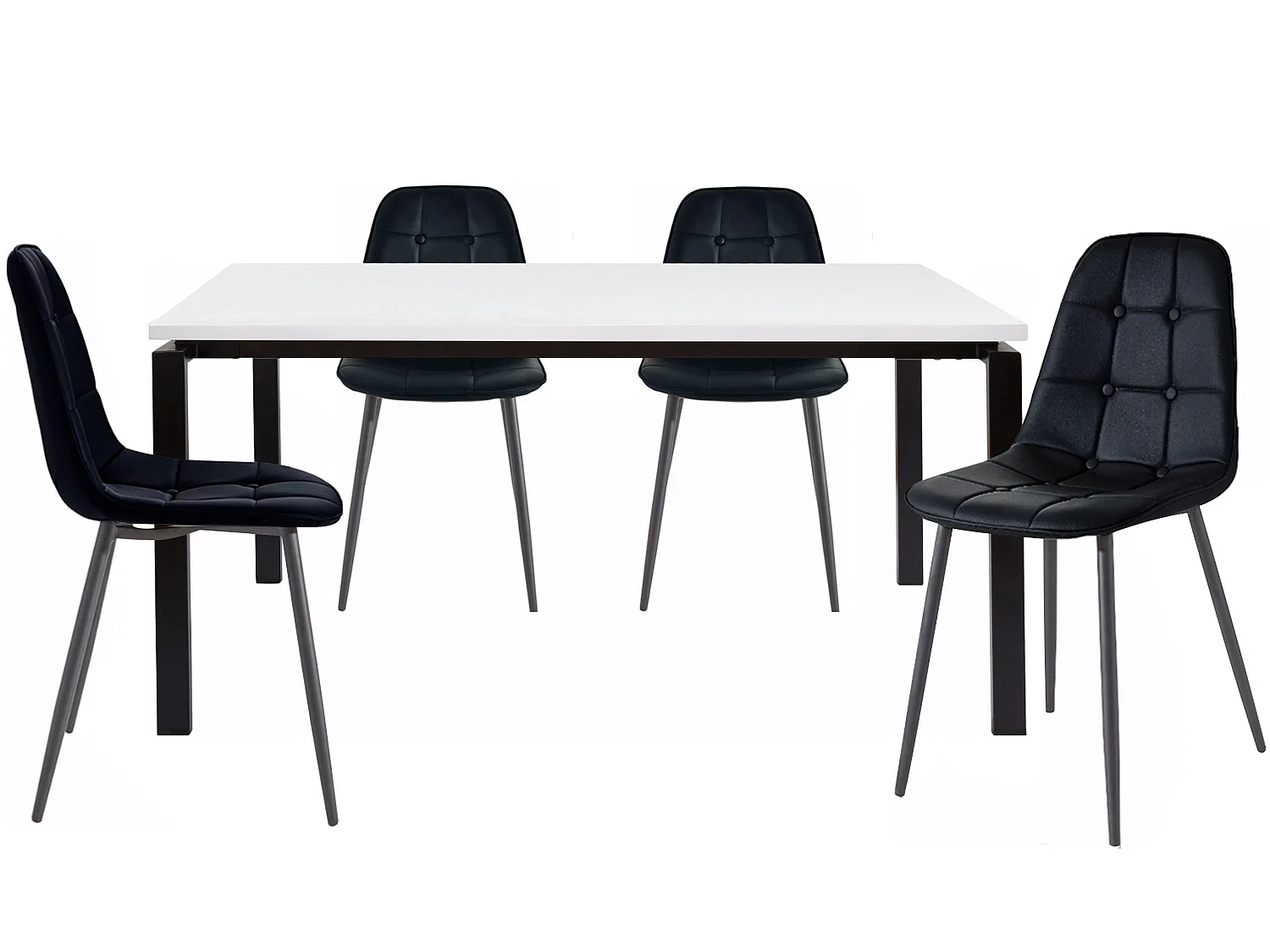 Sabine 160 cm Luna 4pk zwart