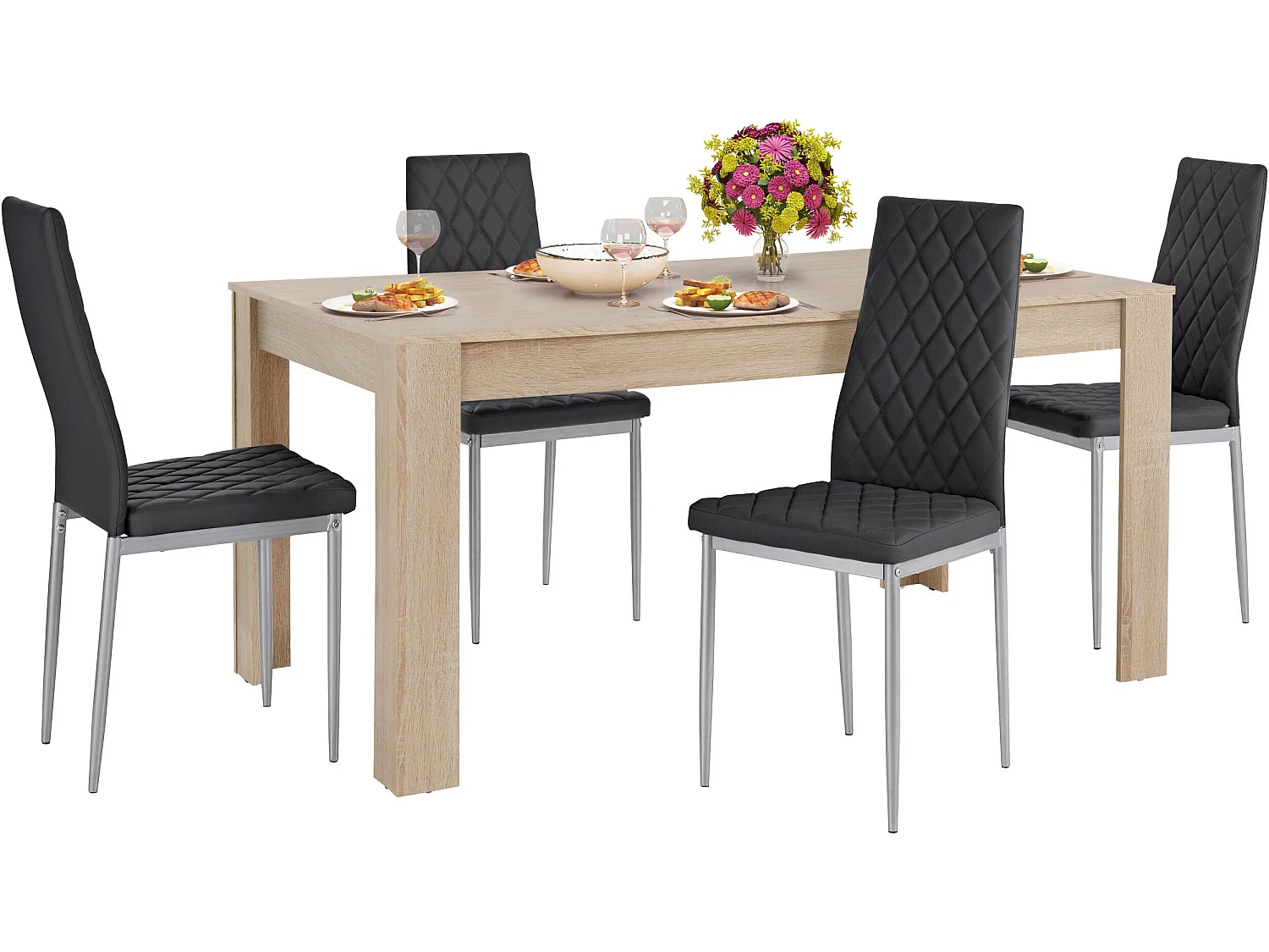 NelsonCosy set Bianco/Grigio chiaro