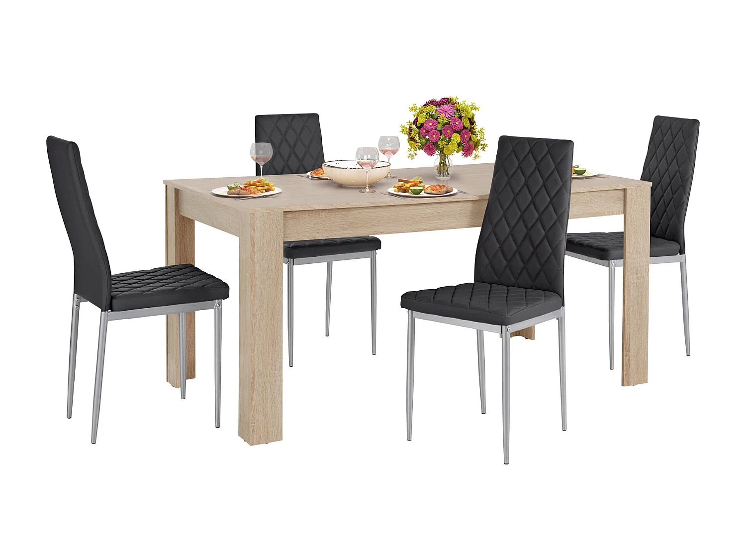 NelsonCosy set Bianco/Grigio chiaro