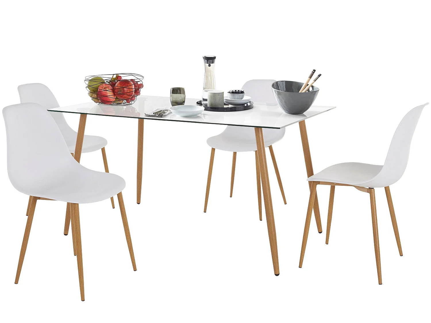 Table ensemble Miller 140 cm Plast