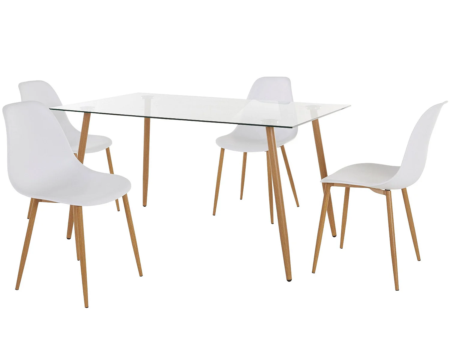 Table ensemble Miller 140 cm Plast