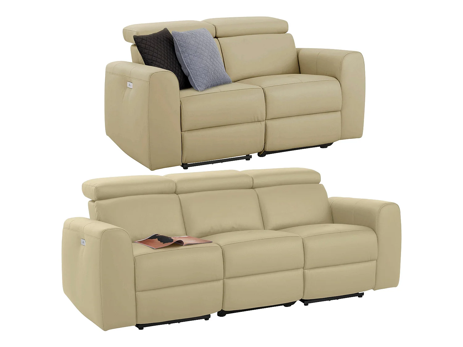 Capena set 2 pers 3 pers handmatig Creme