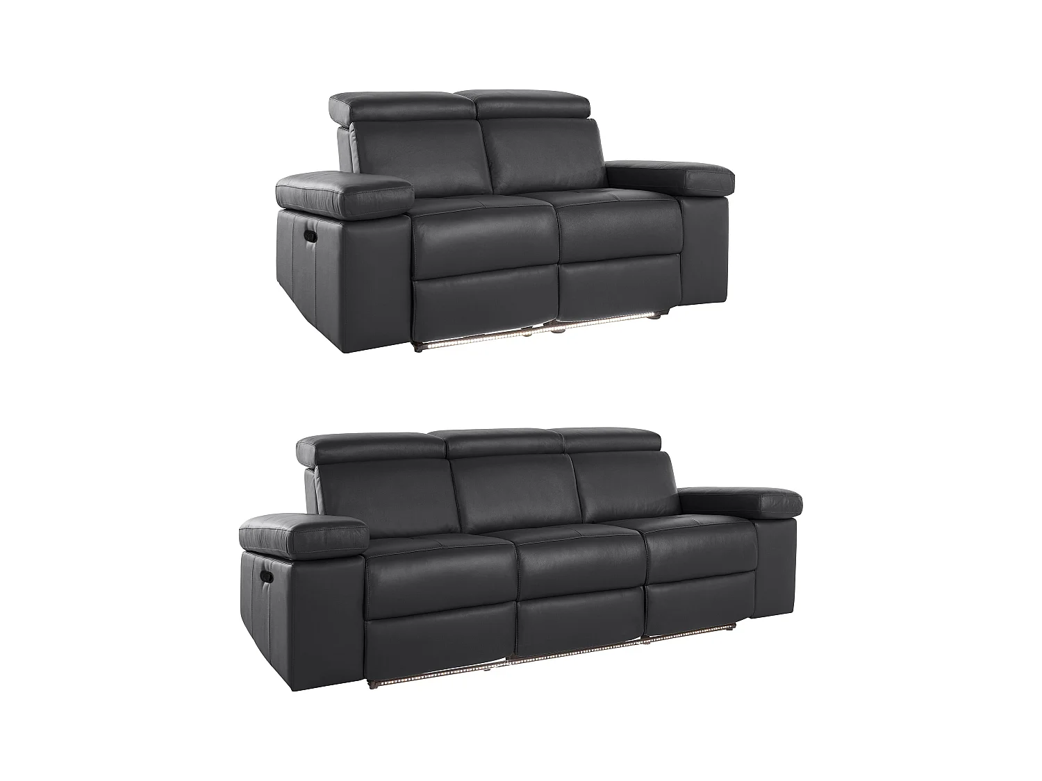 Rayland | conjunto 2-3 lugares manual preto