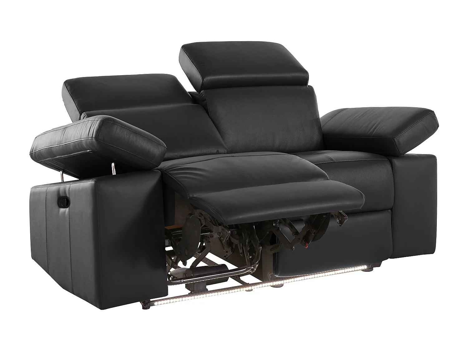 Rayland | conjunto 2-3 lugares manual preto