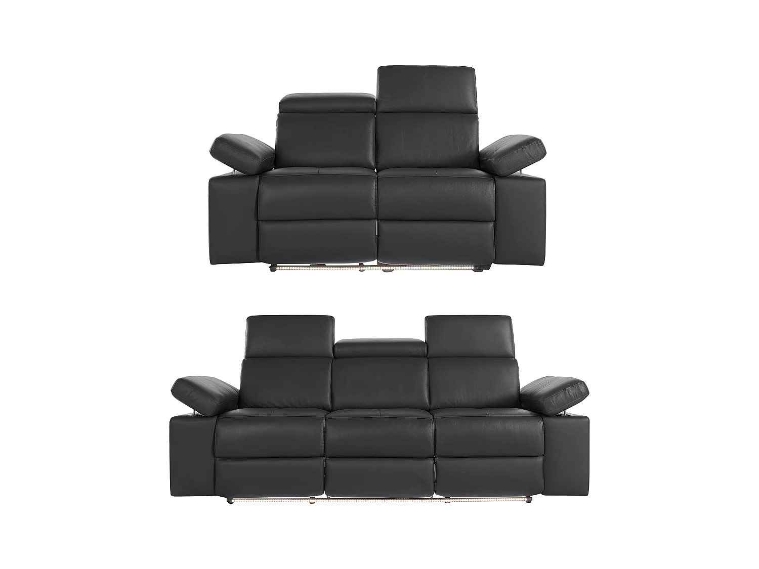 Rayland | conjunto 2-3 lugares manual preto