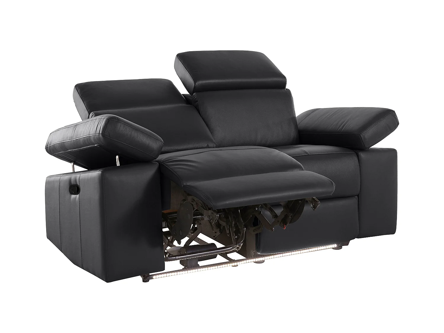 Rayland | conjunto 2-3 lugares manual preto