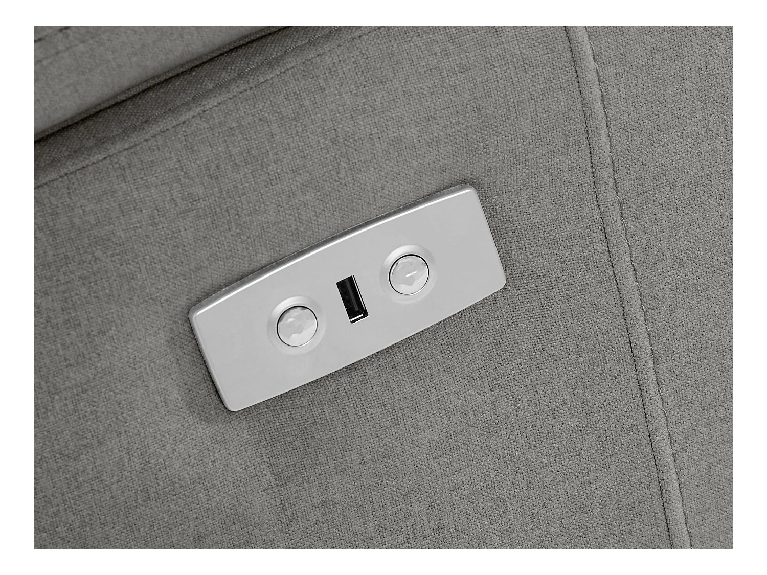 Rayland | conjunto 2-3 lugares elétrico cinza