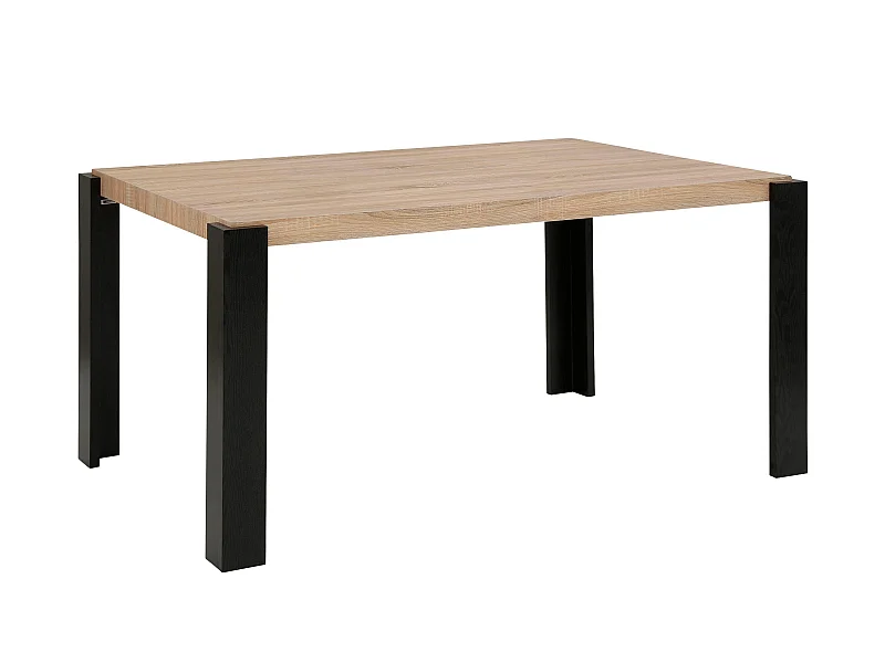 Tavolo da pranzo 160 cm Rovere Nero