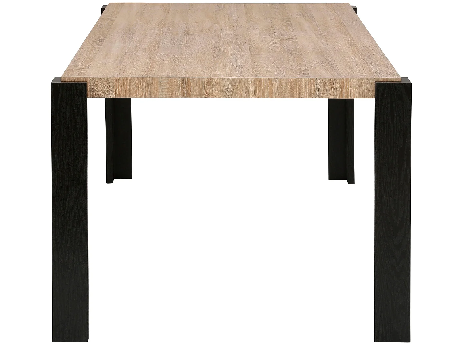 Otago | Table de salle à manger 160x90 cm en Chêne/Noir