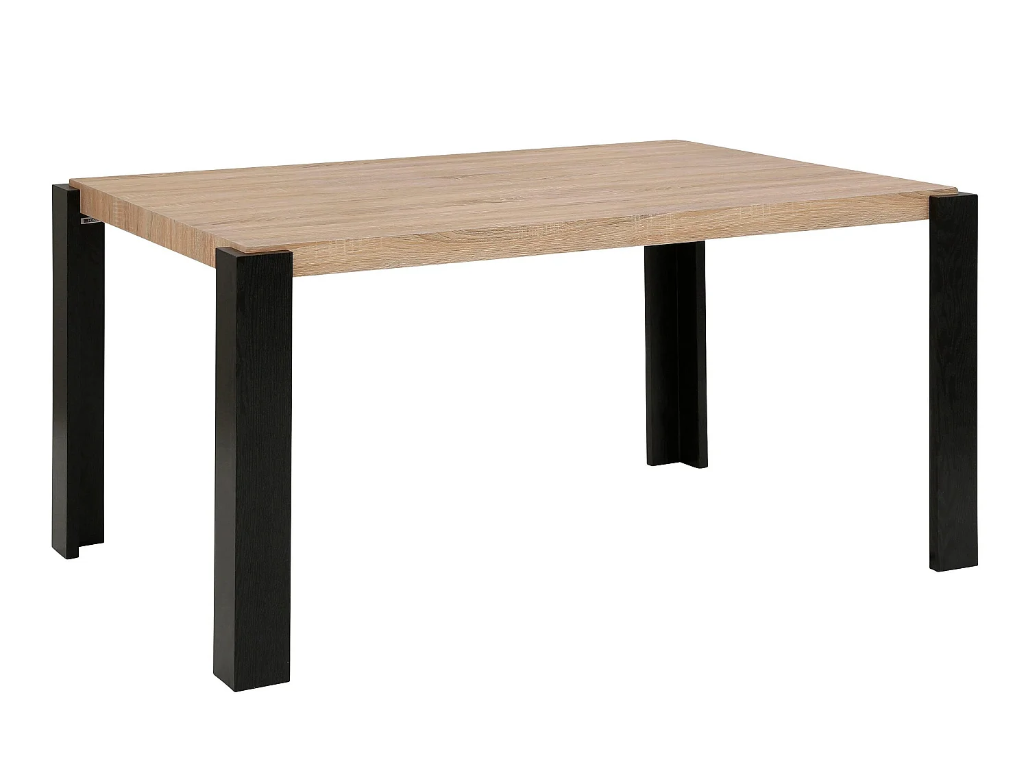 Otago | Table de salle à manger 160x90 cm en Chêne/Noir