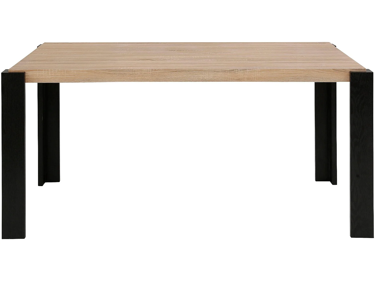 Otago | Table de salle à manger 160x90 cm en Chêne/Noir