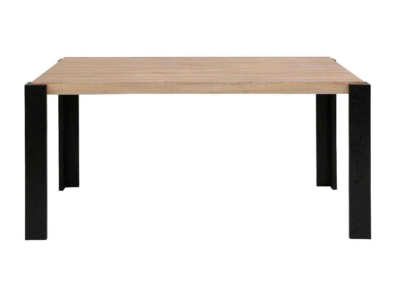 Otago | Table de salle à manger 160x90 cm en Chêne/Noir
