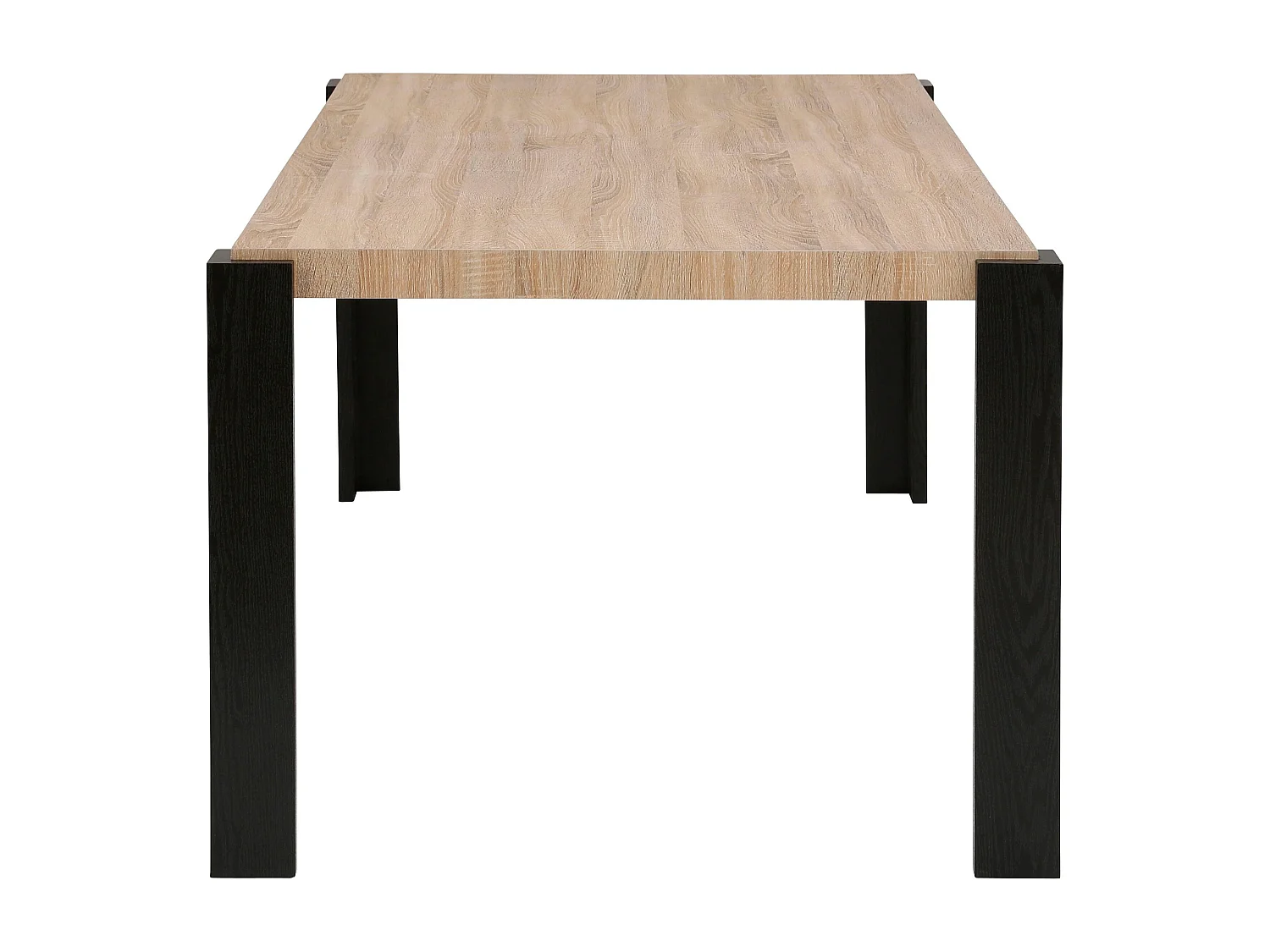 Otago | Table de salle à manger 160x90 cm en Chêne/Noir