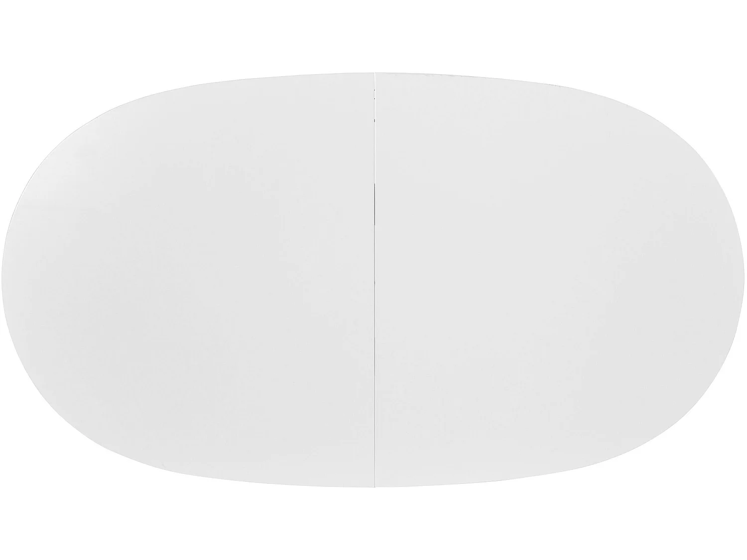 Oskar | Mesa de Jantar 160x90 cm em Branco com Folha Extensível