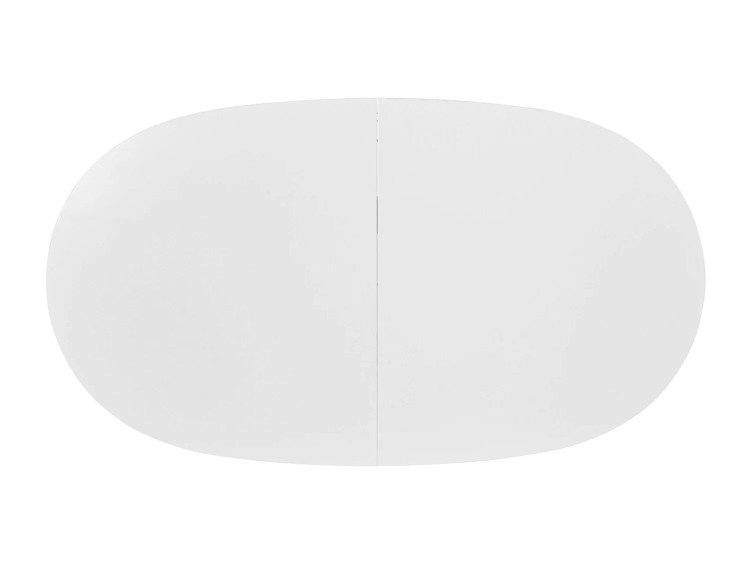 Oskar | Table de salle à manger 160x90 cm en blanc avec rallonge