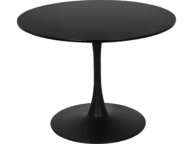 Mesa de comedor Yazoo 100 cm negra