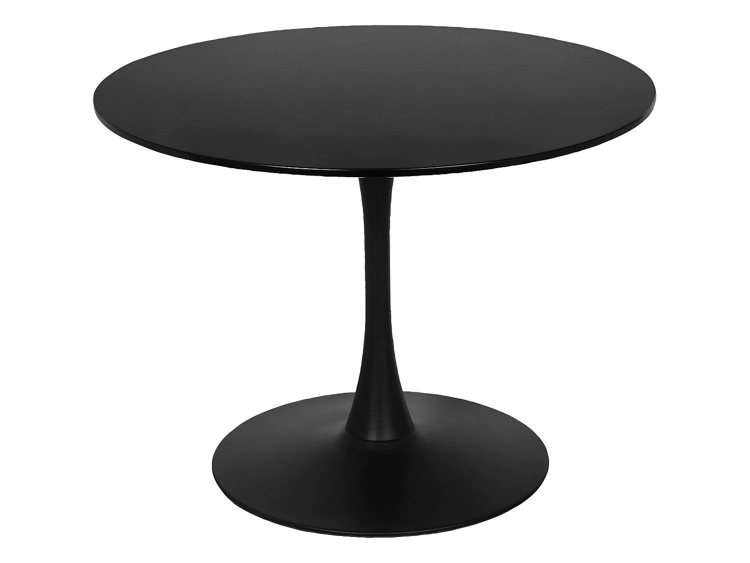 Yazoo|Table à manger en effet bois noir 4 personnes D100