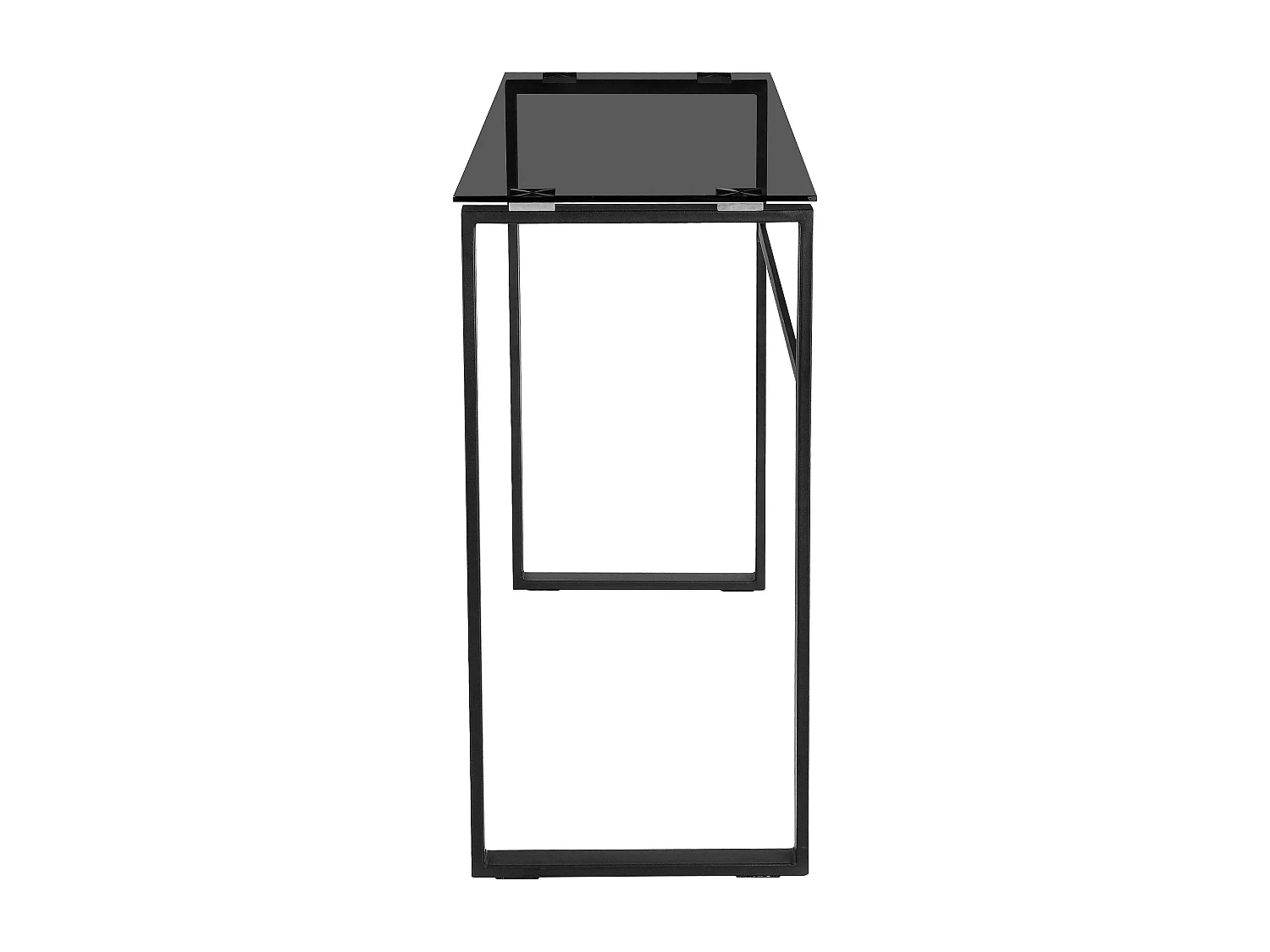 Otis|Table console en verre Noir