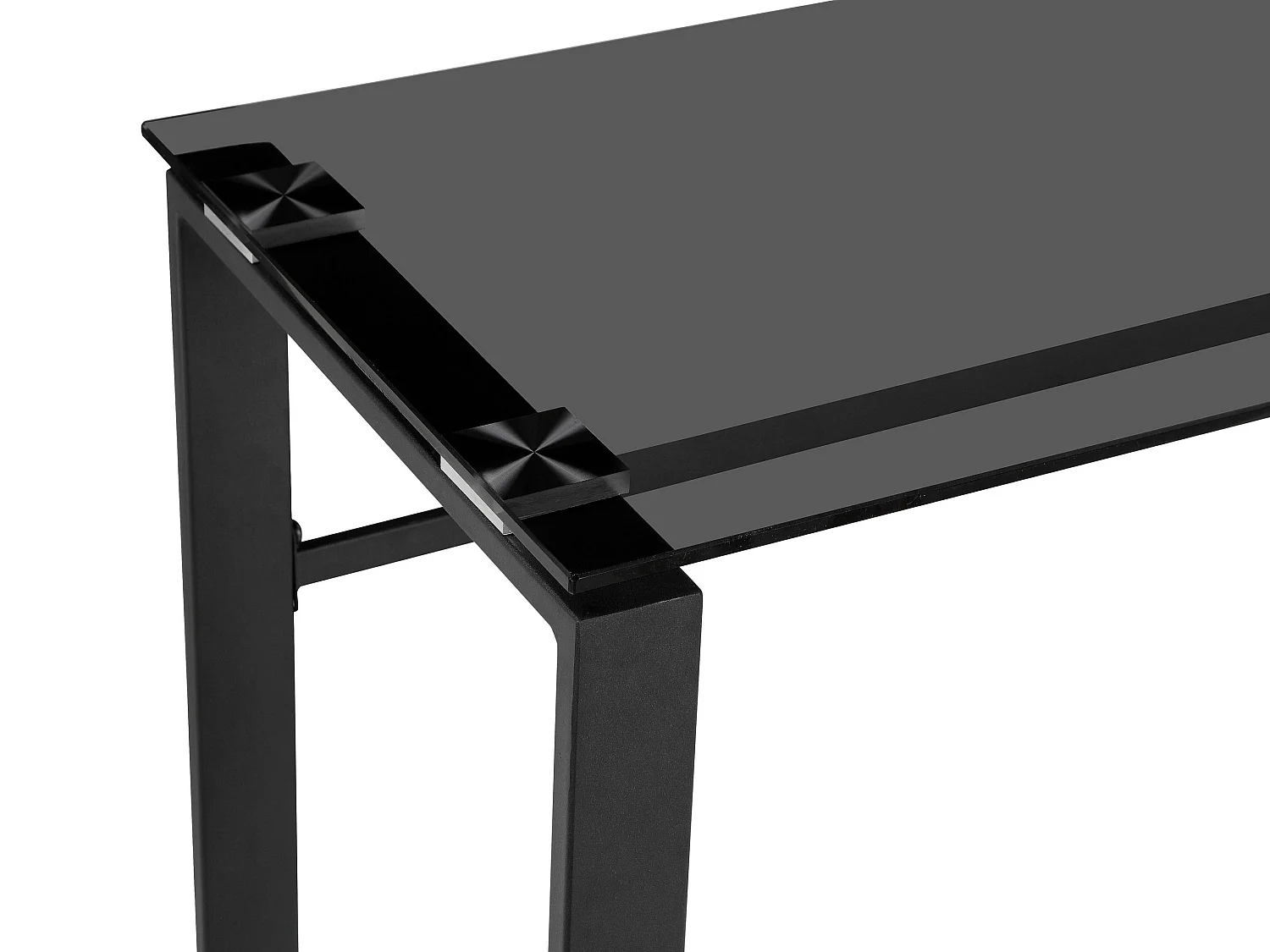 Otis|Table console en verre Noir