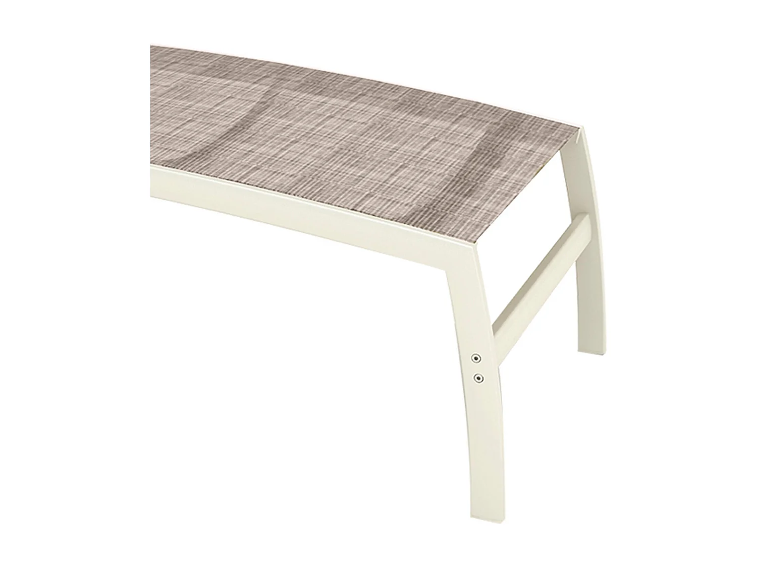 Conjunto de 2 Tumbonas de Jardín Multiposicion Chillvert Imperia 180,40x77,60x102,90 cm Aluminio y Madera Color Beige