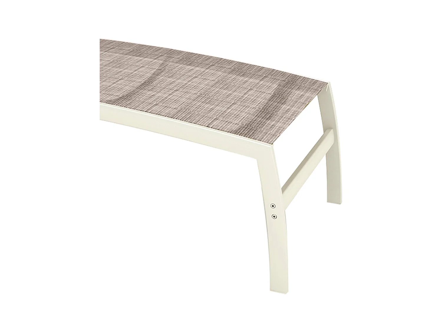 Conjunto de 2 Tumbonas de Jardín Multiposicion Chillvert Imperia 180,40x77,60x102,90 cm Aluminio y Madera Color Beige