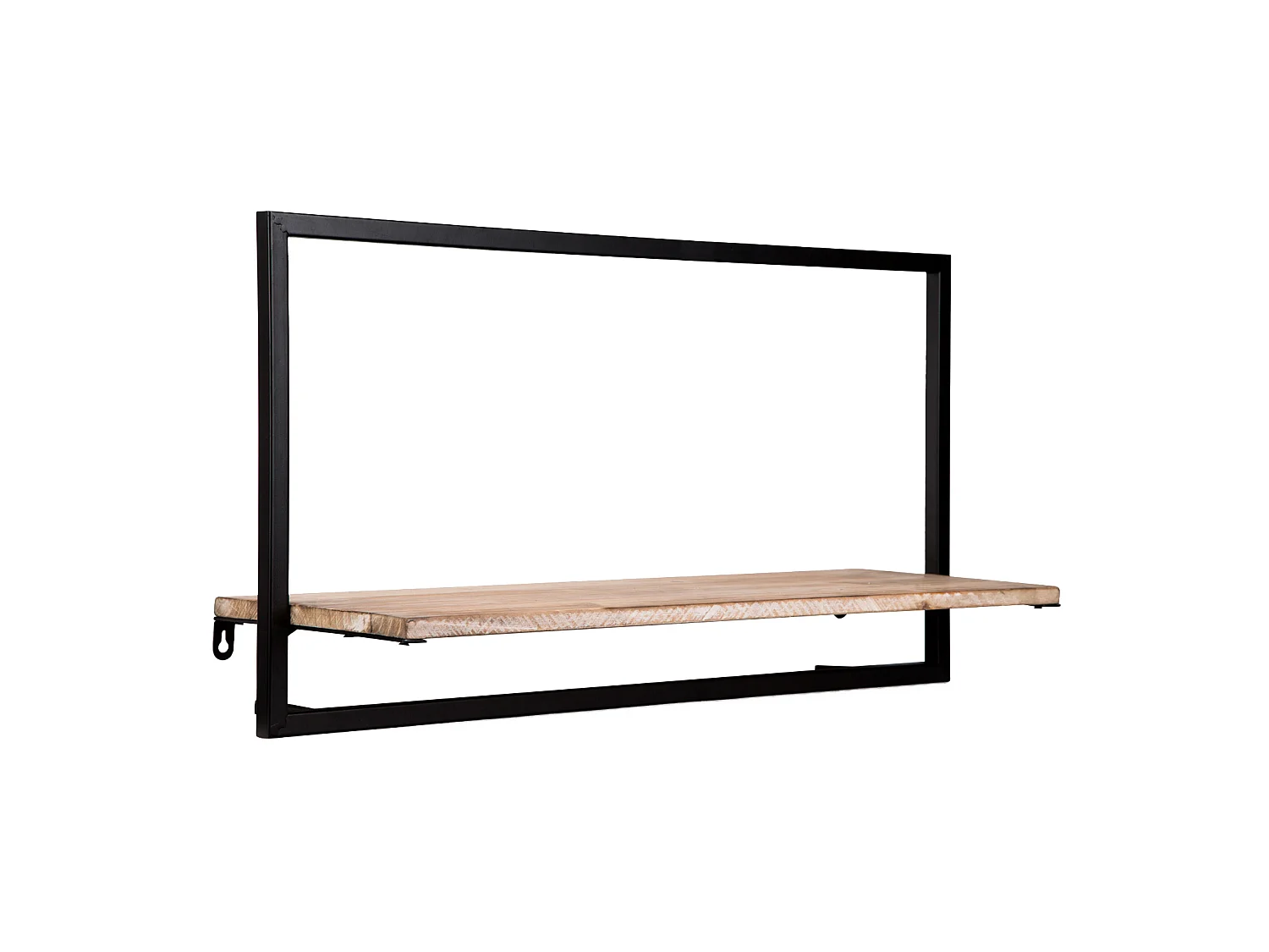 Estantería Decorativa de Pared en Madera y Metal Pärumm Lick 65x23x35 cm 1 Balda Diseño Vertical Industrial