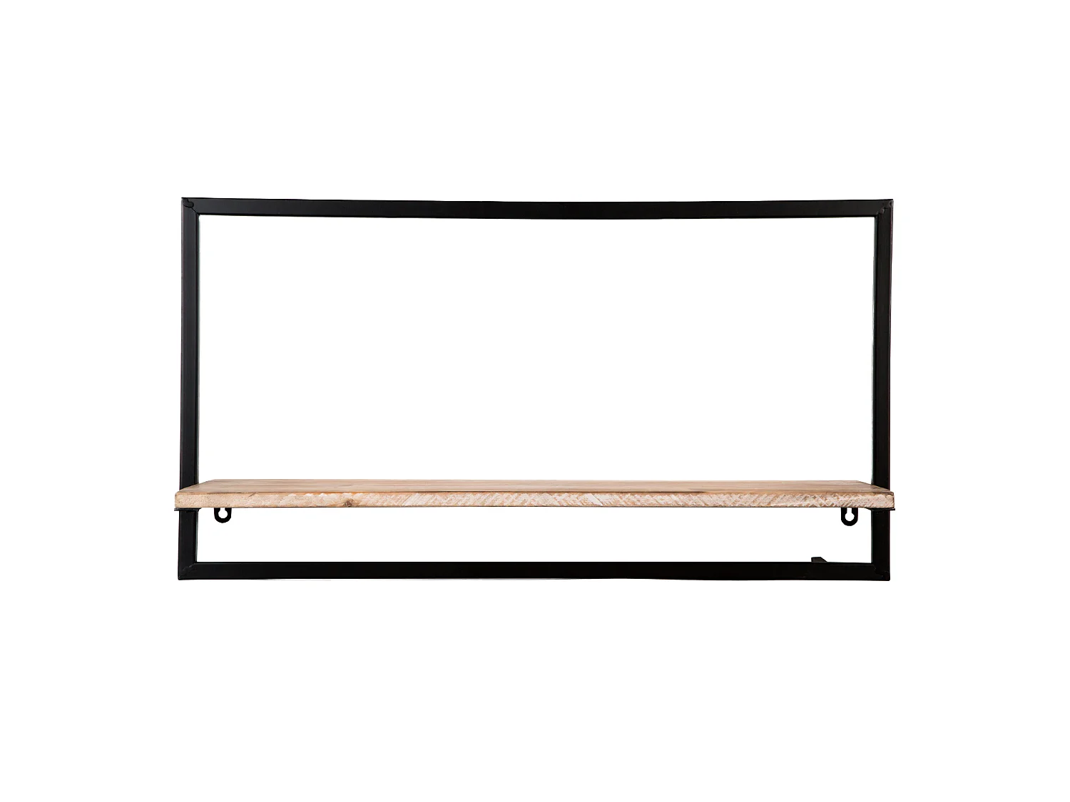 Estantería Decorativa de Pared en Madera y Metal Pärumm Lick 65x23x35 cm 1 Balda Diseño Vertical Industrial