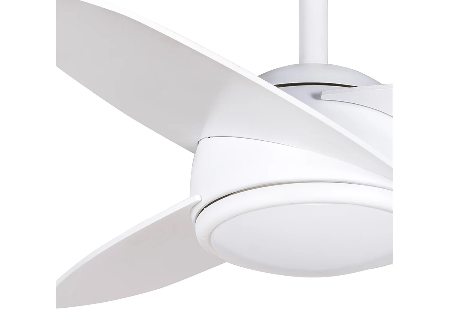 Ventilateur de Plafond Kekai Levante DC 105x38 cm 55W Blanc avec Pales Blanches, Lumière Réglable, Minuterie et Télécommande