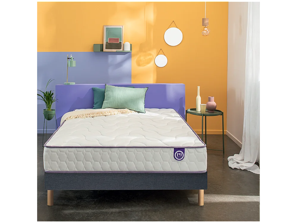 Ensemble Merinos Full Bed - 651 Ressorts ensachés + Sommier Confort Medium 160x200