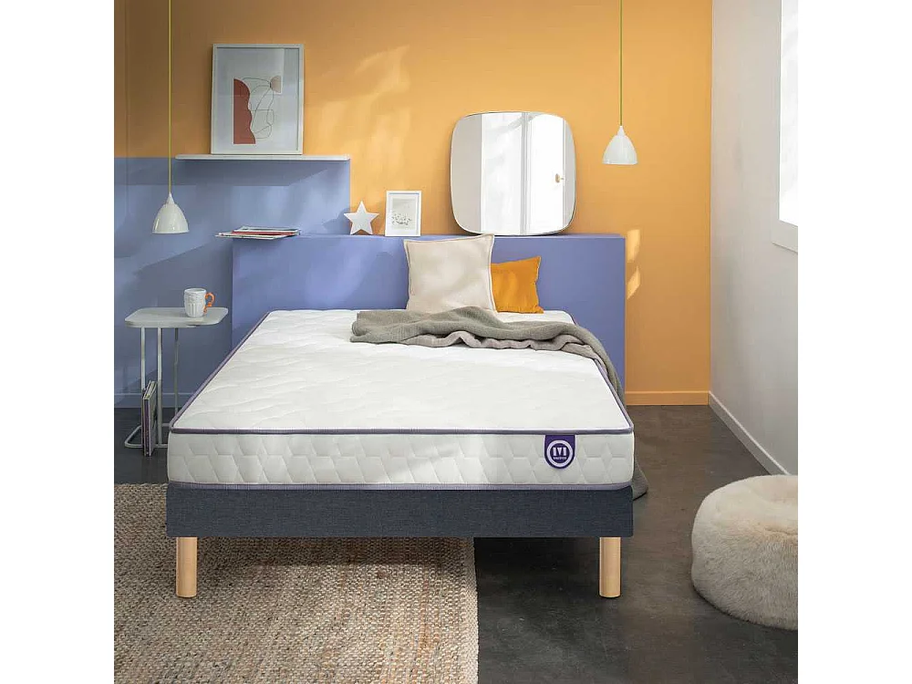 Ensemble Merinos Chill Bed - Mousse Haute Densité + Sommier Confort Ferme 90x200