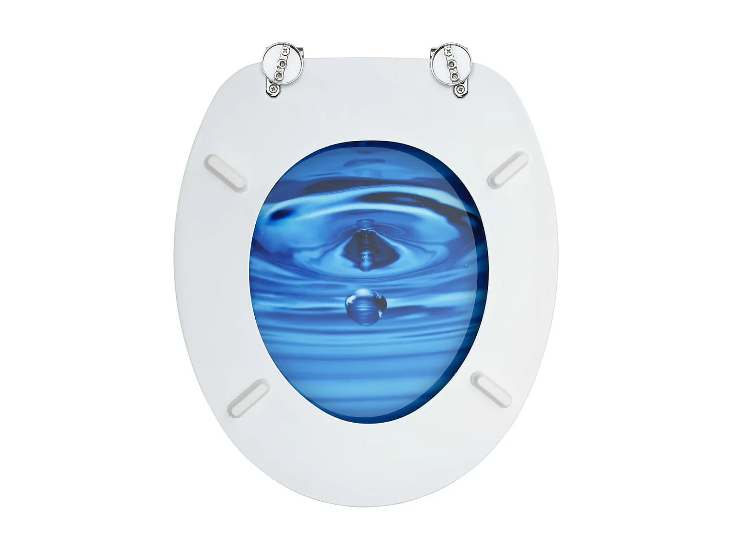 Siège de toilette abattant effet bois bleue 42.5 x 35.8 x 5.3 cm 02_0002928