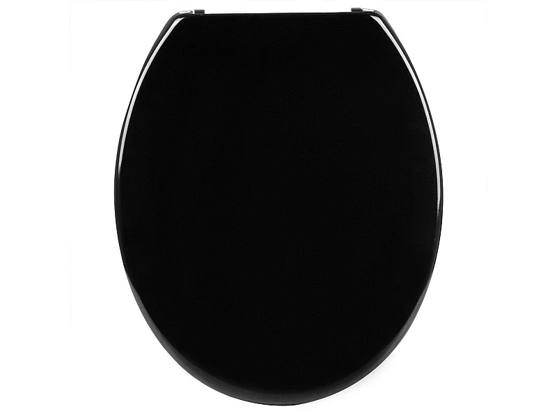 Tapa de inodoro tapa de inodoro con descenso automático en duroplástico negro 19_0000693
