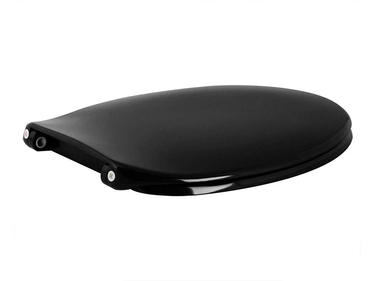 Assento sanitário assento sanitário com rebaixamento automático em duroplástico preto 19_0000693