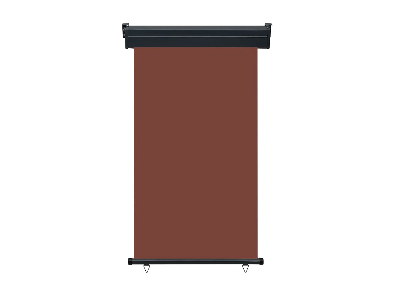Auvent latéral de balcon marron 250 x 100 x 90 cm 02_0007002