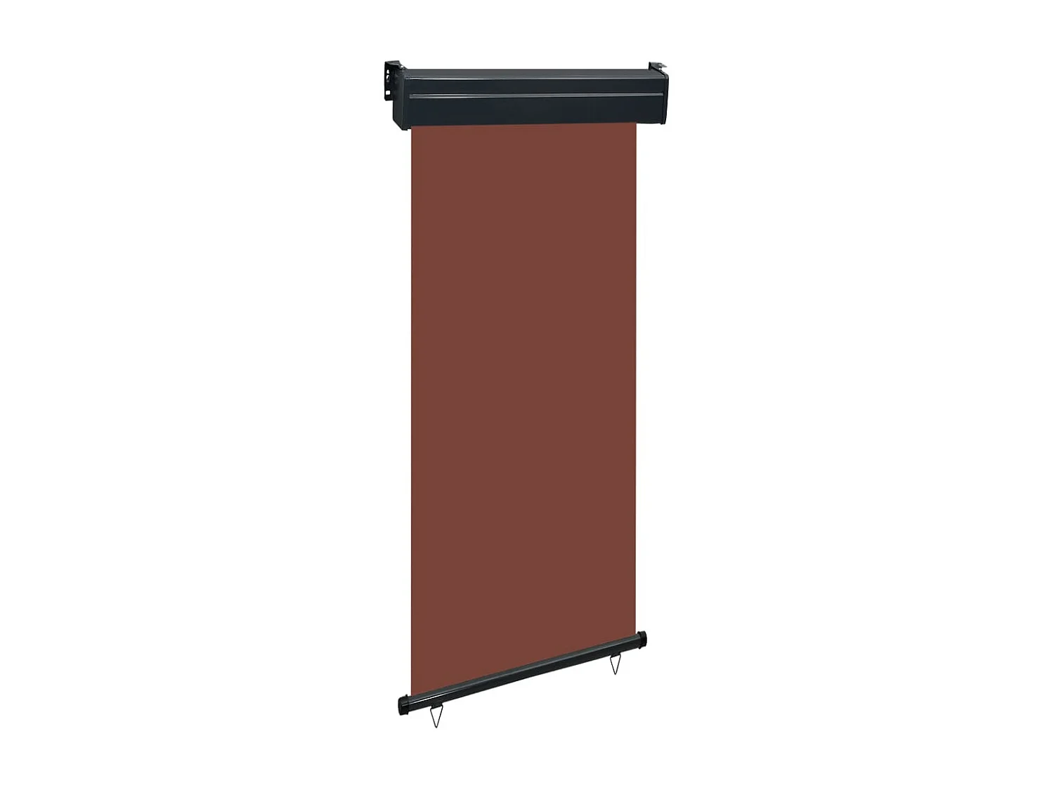 Auvent latéral de balcon marron 250 x 100 x 90 cm 02_0007002