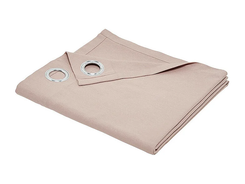 Rideau panama 100% coton. Rose